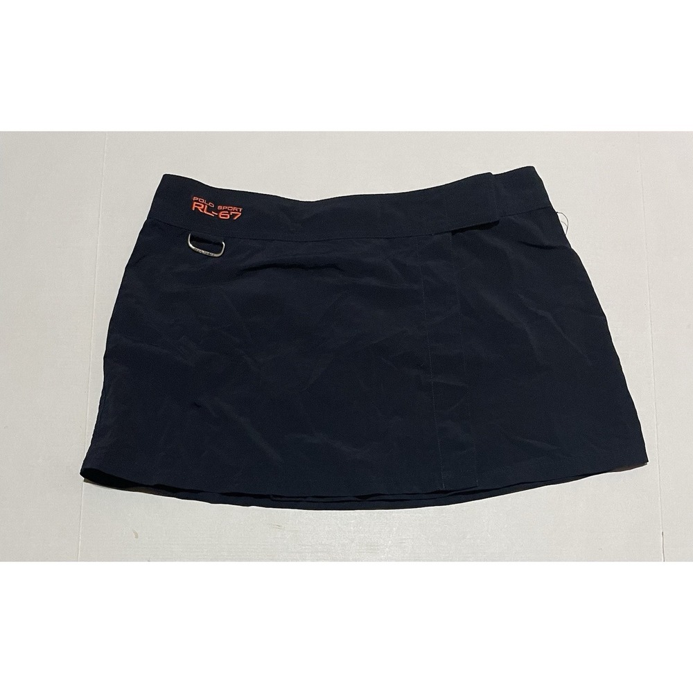 Polo Sport Ralph Lauren RL-67 Women's Skirt Size Large Vintage Y2K Black USA
